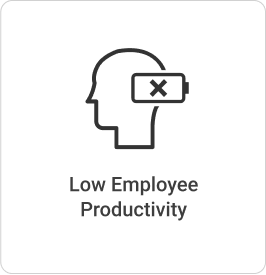 Low employee productivity